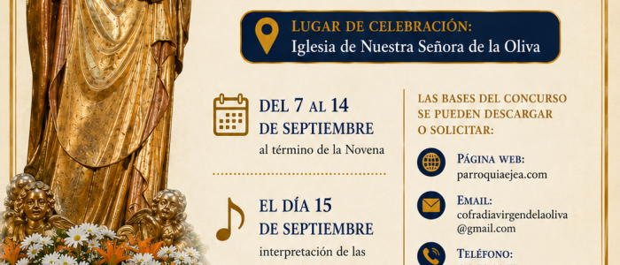 Cartel concurso coplas Virgen de la Oliva